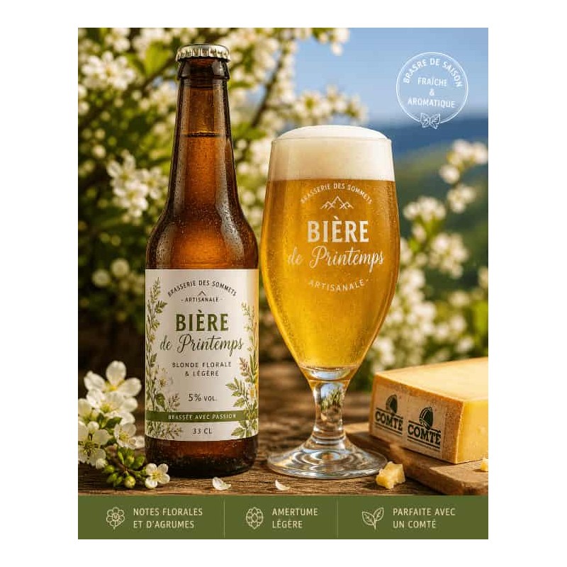 Bière de printemps du Doubs de Mélissa Fasola